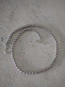 Silver Ball Chain Necklace/6mm/45cm/