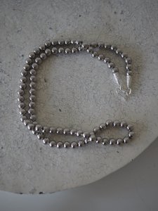 ■New！Silver Ball Chain Necklace/6mm/50cm