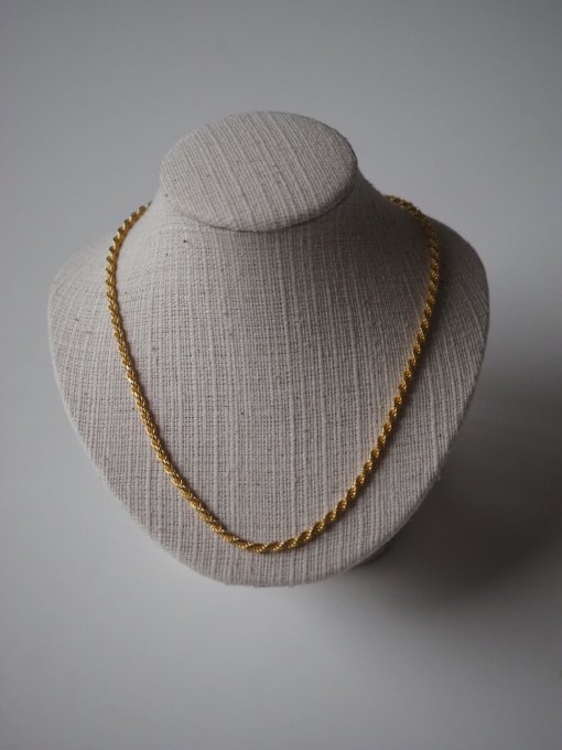 ■Chunky rope chain necklace/SV925×K18GP - JULY/NINE