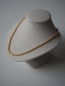 Chunky rope chain necklace/SV925K18GP