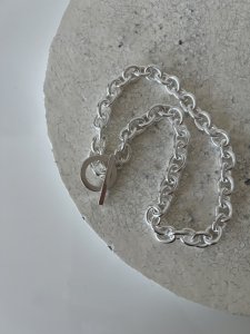 Circle Silver Chain Necklace