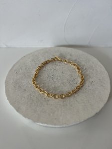 Circle Silver Chain Necklace/gold