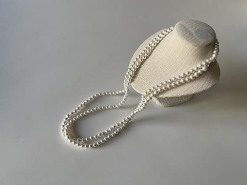 JULYNINE ネックレス julynine ガラスパールロングネックレス ガラス