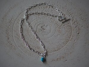 Sleeping Beauty Turquoise Necklace/silver