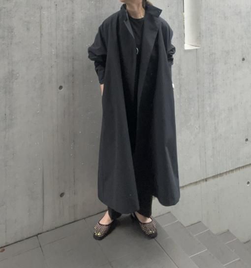 2025 AW Collectionスタンドカラーロングコート/navy】 - JULYNINE