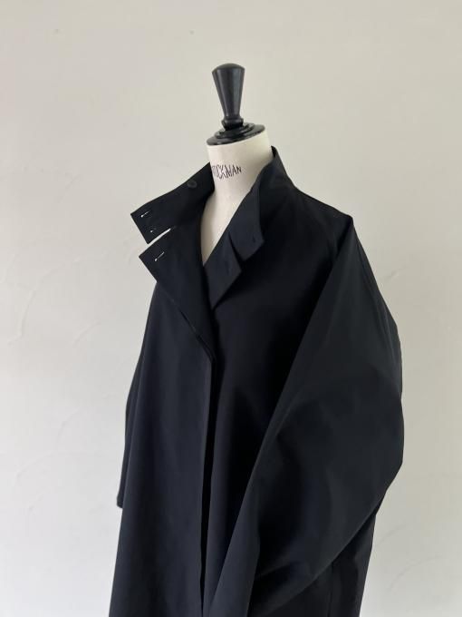 JULYNINE ジュライナイン スタンドカラーハーフコート ネイビー JULYNINE ジュライナイン スタンドカラーハーフコート ネイビー