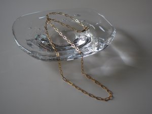 K18 coddle oval necklace