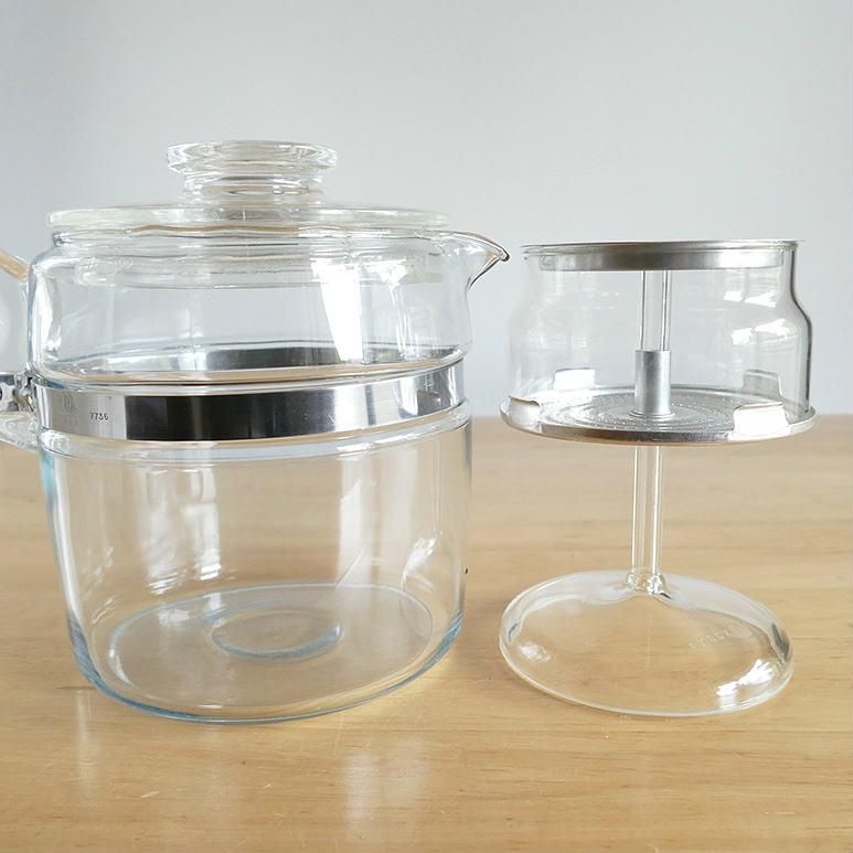 ビンテージ usa PYREX コーヒー パーコレーター☆パイレックス 骨董