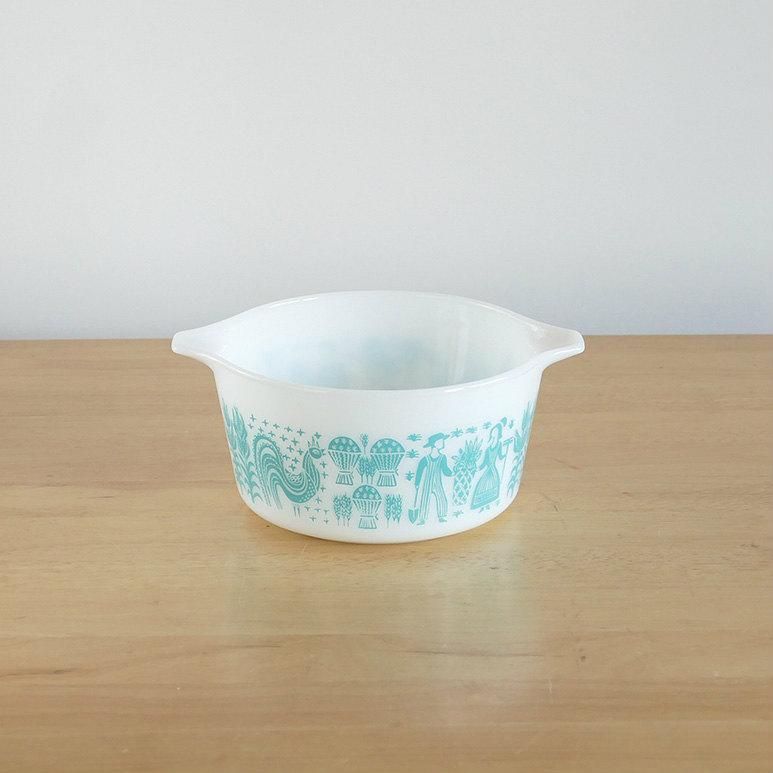 値下【VINTAGE】Pyrex パイレックス キャセロール 4P-