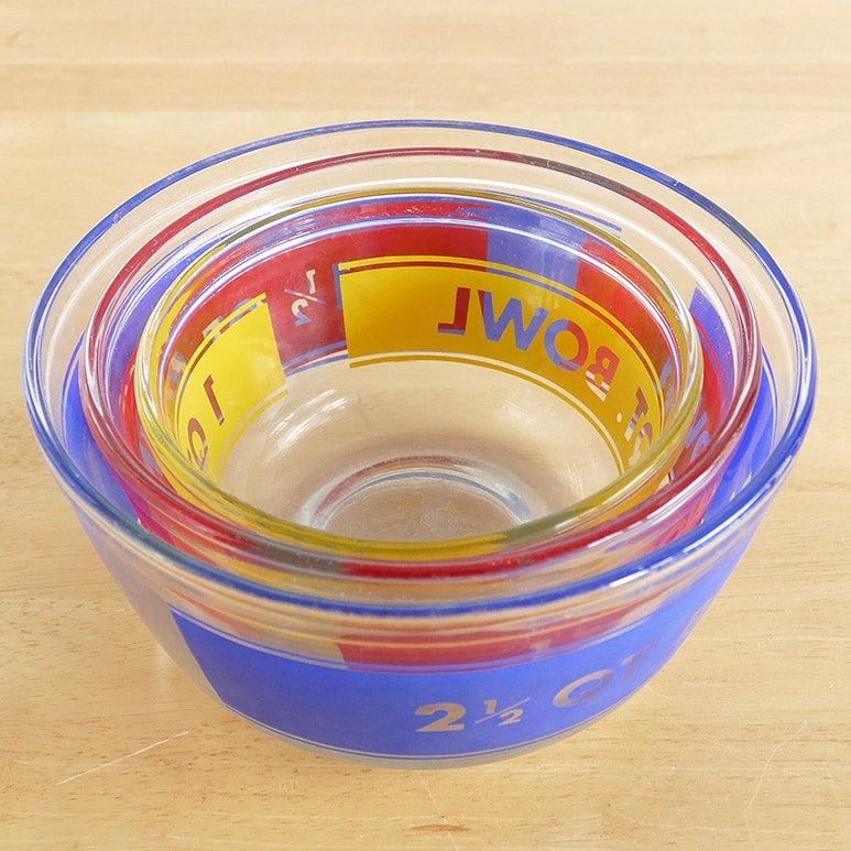 ☆3】アンカーホッキング クリア ミキシングボウル 青 2-1/2クォート