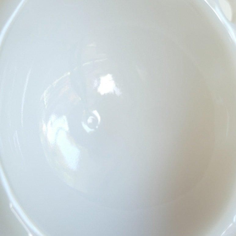 ファイヤーキング　レースエッジ　コンポート　ボウル　お皿　小物入れ　ミルクガラス ☆4】ファイヤーキング レースエッジ コンポート 蓋付き