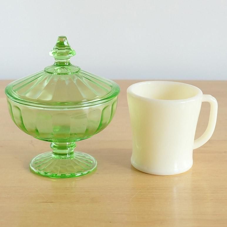 ヘーゼルアトラスウランガラス7個