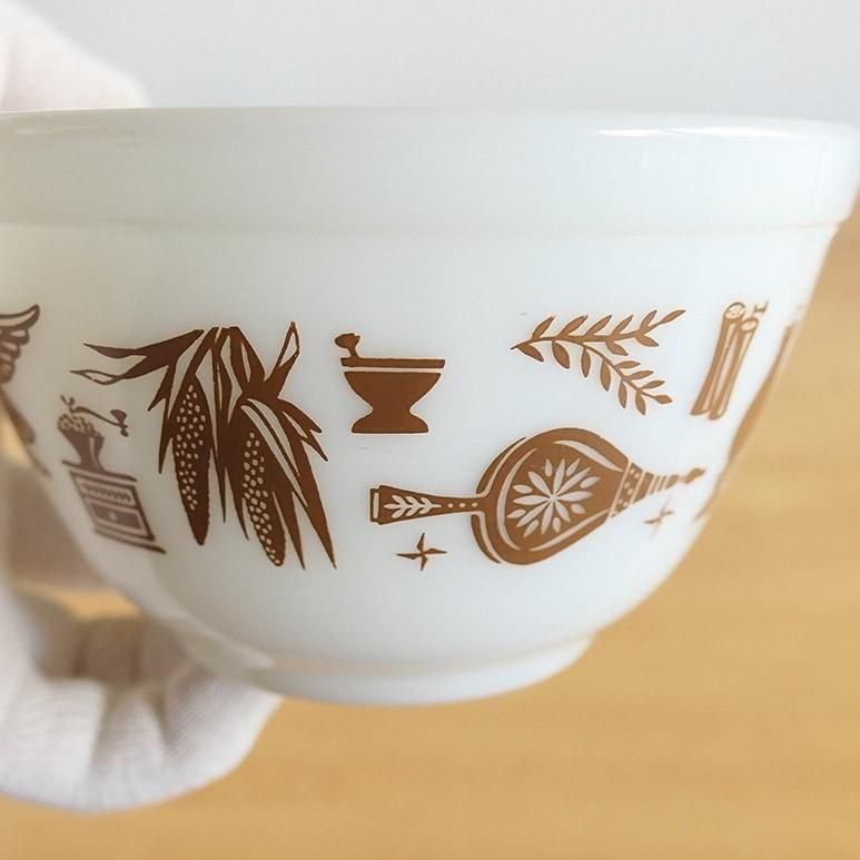 ☆4】オールドパイレックス ミキシングボウル アーリーアメリカン S