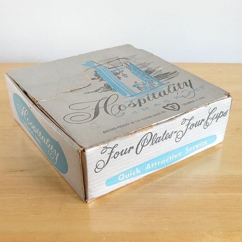 美品送料込み★フェデラルクリスタルリーフスナックセット80周年記念 フェデラル スープ＆サンドイッチ スナックセット 1960～1970