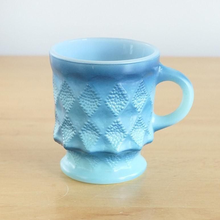 ☆4】ファイヤーキング キンバリーマグ 青 b - ヴィンテージ輸入食器店