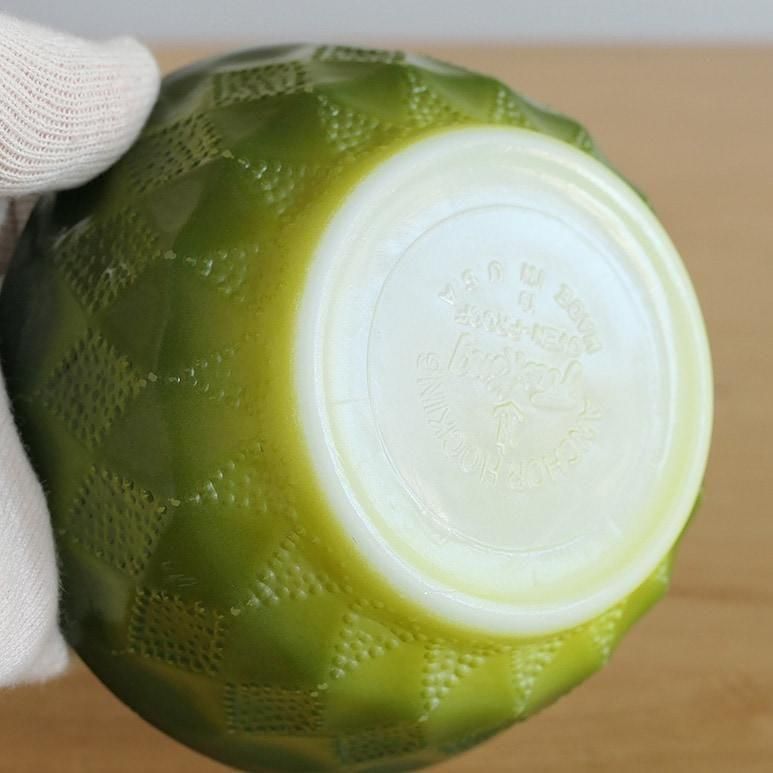 ☆3】ファイヤーキング キンバリーボウル 緑 b - ヴィンテージ輸入食器