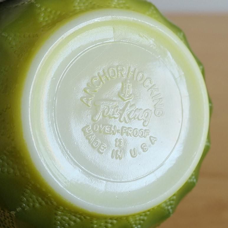 ☆3】ファイヤーキング キンバリーボウル 緑 b - ヴィンテージ輸入食器