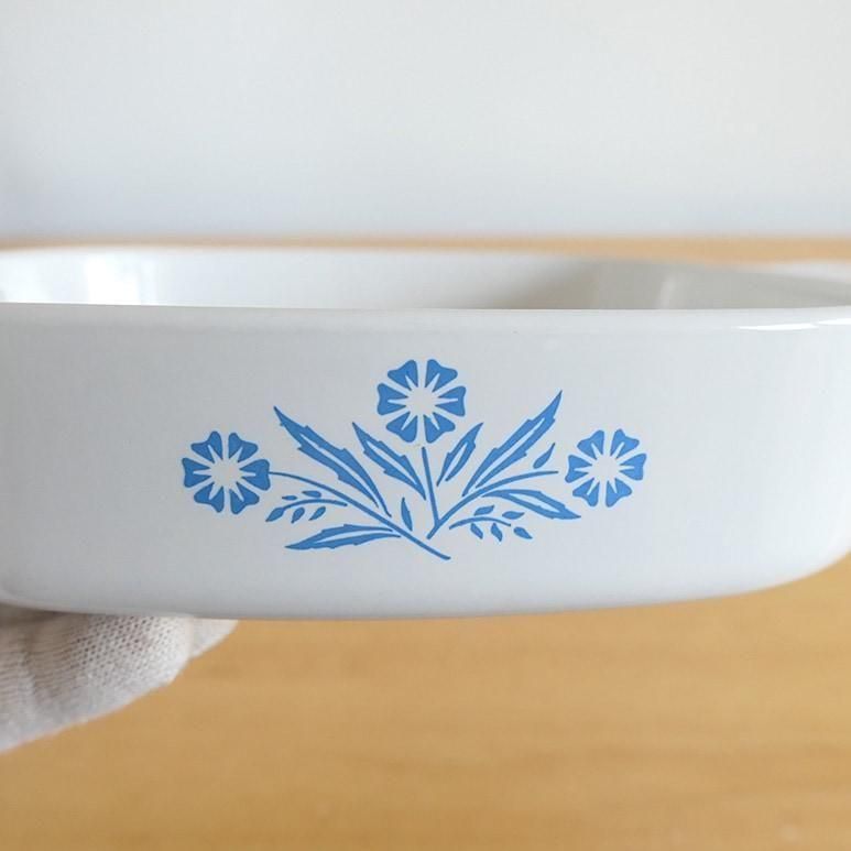Corning Ware コーンフラワー 蓋付 キャセロール 両手鍋 2点 ヴィンテージ コーニングウェア 両手鍋 超耐熱ガラスパイロ