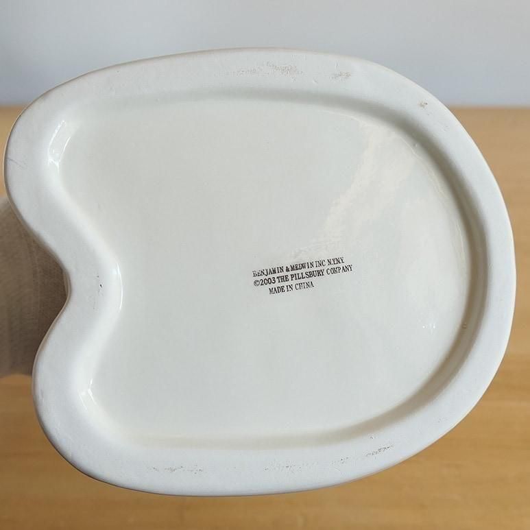 ☆5】Pillsbury ドゥボーイ クッキージャー 陶器製 Lサイズ 箱付き