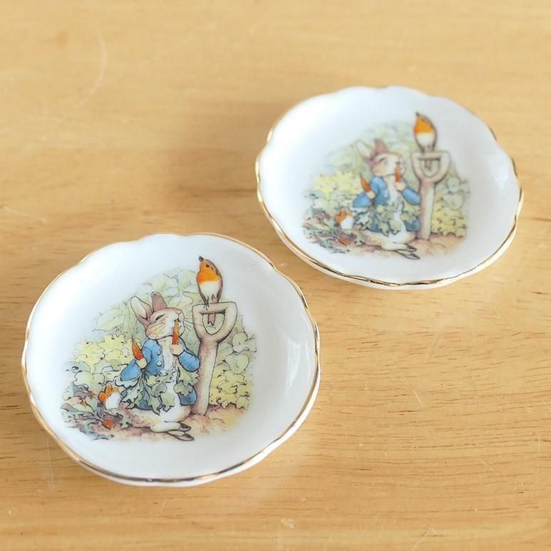 ピーターラビット　ミニチュア　ガーデニングセット　シュミッド　ポーセリン ピーターラビット ミニチュア ガーデニングセット シュミッド