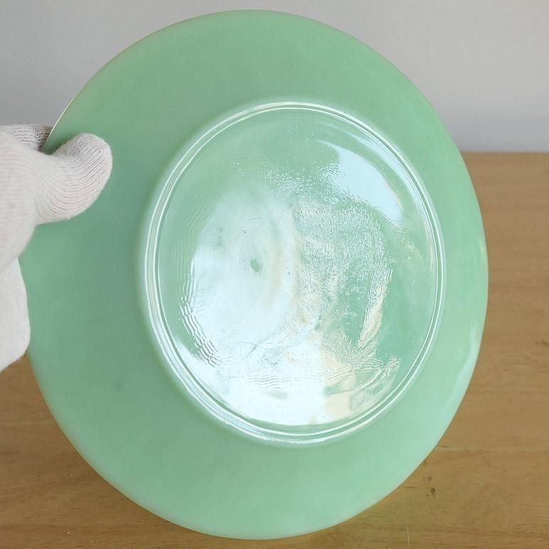 ファイヤーキング GLASS刻印 ジェーンレイ ディナープレート2脚 ジェーンレイ ディナープレート 1946～1965年製造 Fire-King