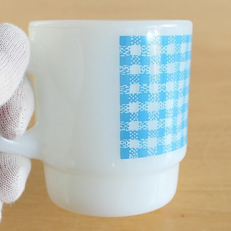 Fire-King ファイヤーキング ギンガムチェック キャニスター3色セット Fire-King ファイヤーキング ギンガムチェック キャニスター3色