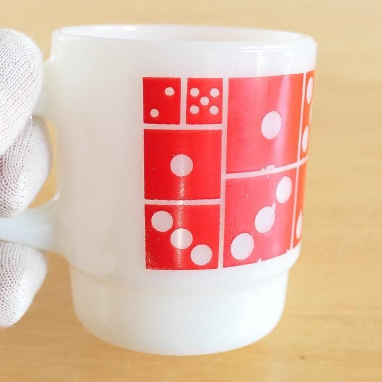 ☆4】ファイヤーキング スーパーダイス 赤 b - ヴィンテージ輸入食器店