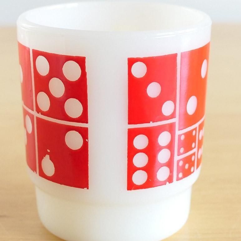 ☆4】ファイヤーキング スーパーダイス 赤 b - ヴィンテージ輸入食器店