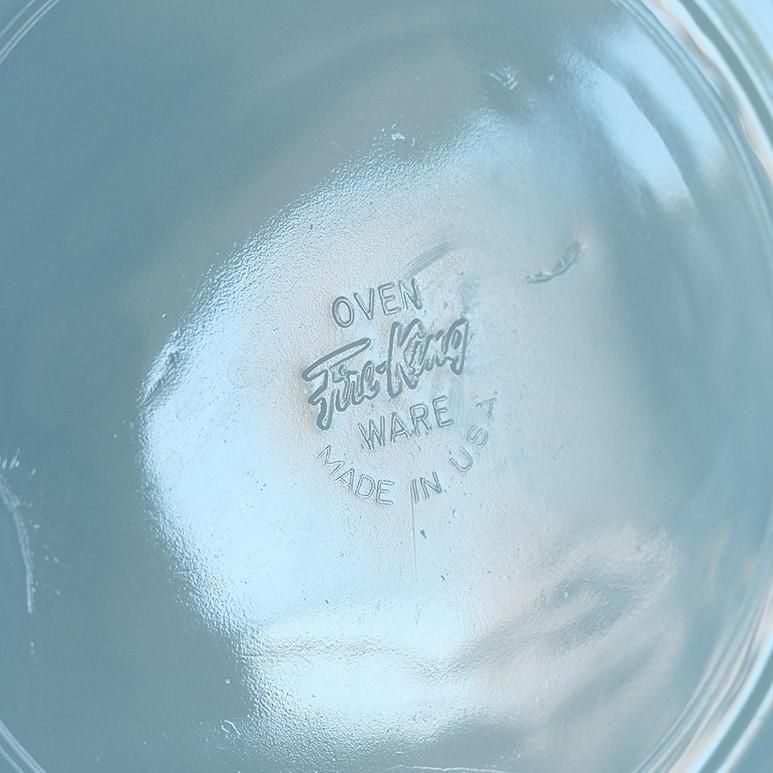 ☆4】ファイヤーキング ターコイズブルー 7-1/4 インチ サラダ