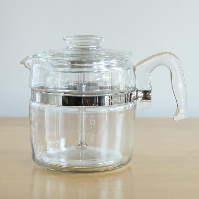 オールドパイレックス パーコレーター ポットのみ 6カップ用 U.S.A. オールドパイレックス パーコレーター ポットのみ 6カップ用 U.S.A.