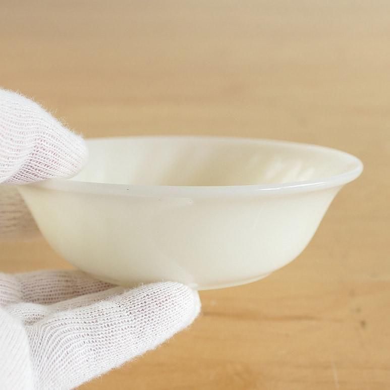 ファイヤーキング アイボリー スワール デザートボウル ベージュ 5枚セット ☆4】ファイヤーキング アイボリー スワール デザートボウル a