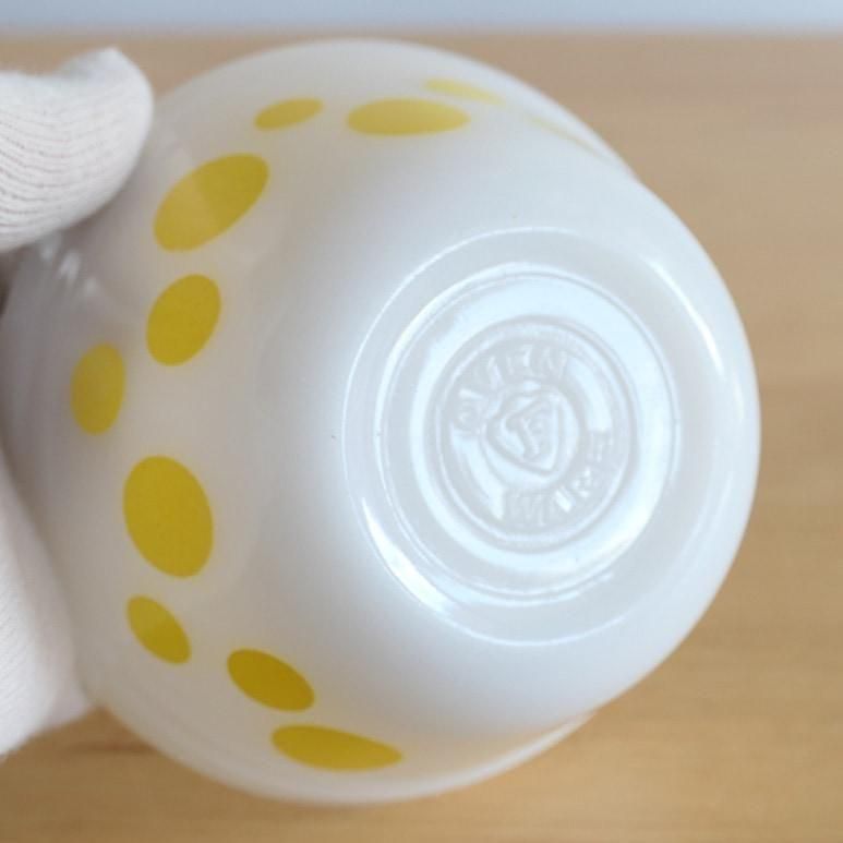 ☆4】フェデラル ミキシングボウル Sサイズ ポルカドット 黄