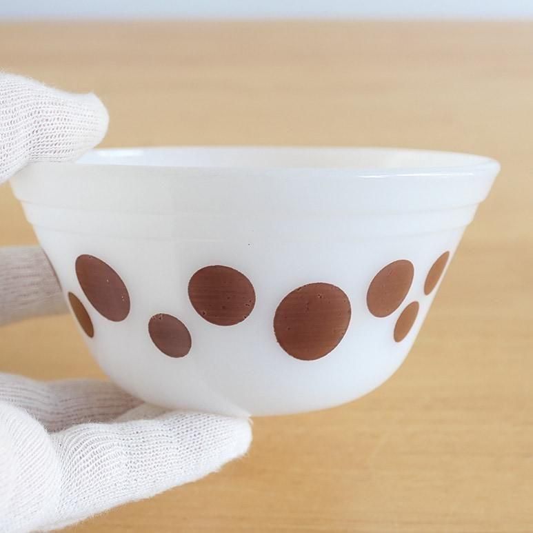【専用ページ】3点セットファイヤーキング ポルカドット　ミキシングボウル ☆3】フェデラル ミキシングボウル Sサイズ ポルカドット こげ茶