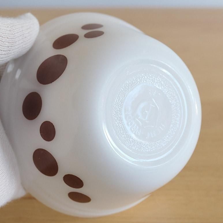 ☆3】フェデラル ミキシングボウル Sサイズ ポルカドット こげ茶