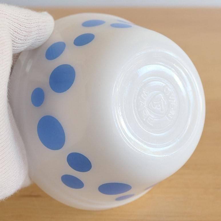 ☆4】フェデラル ミキシングボウル Sサイズ ポルカドット 青