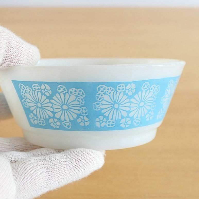 ☆4】ファイヤーキング スープ シリアルボウル マーガレット 青