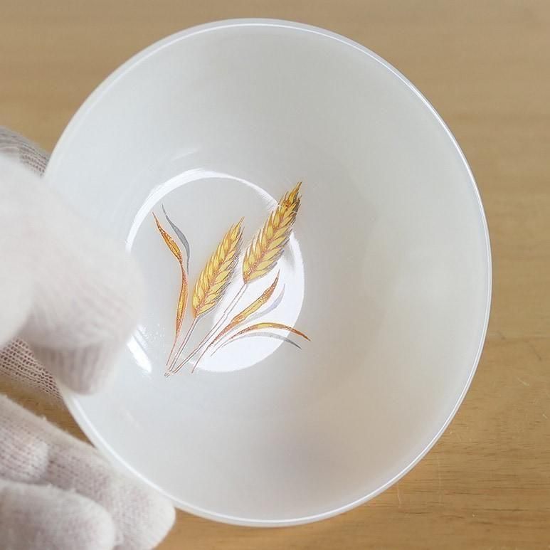 ファイヤーキング アイボリー スワール デザートボウル ベージュ 5枚セット ファイヤーキング アイボリー スワール デザートボウル ベージュ 5枚セット