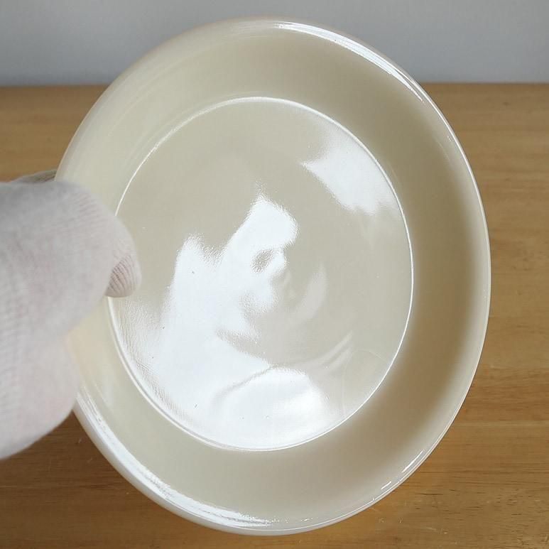 ☆4】ファイヤーキング アイボリー パイプレート 9インチ b