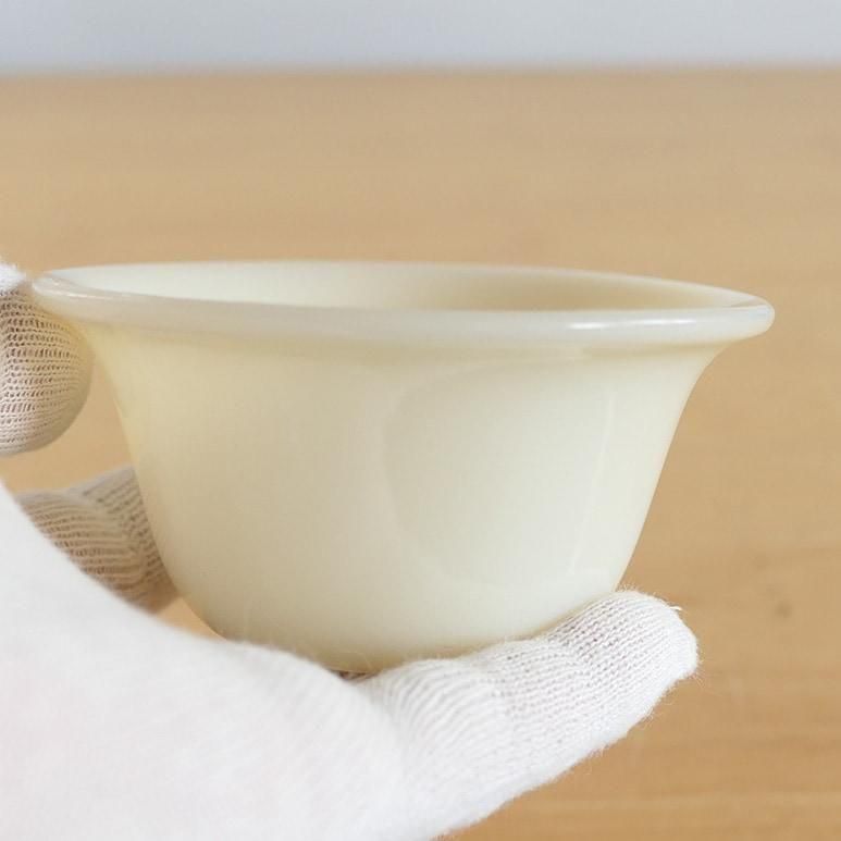 ☆4】ファイヤーキング ダークアイボリー カスタードカップ 5oz 最初期