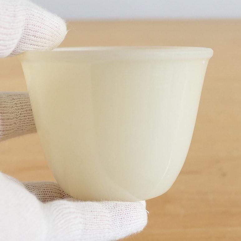 ☆3】ファイヤーキング ダークアイボリー ディープカスタードカップ 最