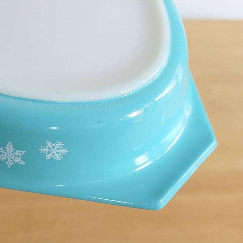 ☆4】オールドパイレックス スノーフレーク ディバイデッドディッシュ