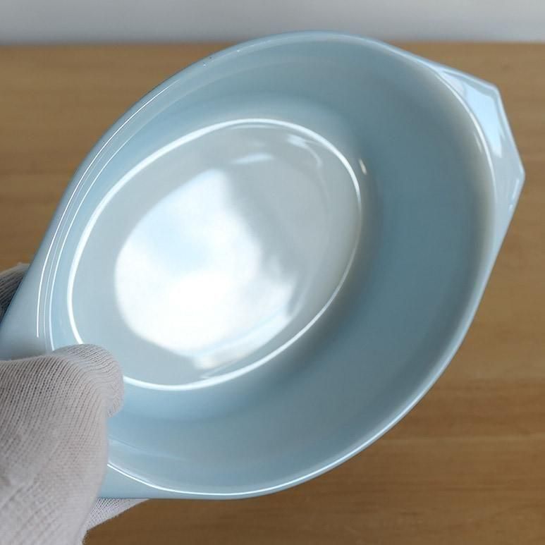 ☆4】オールドパイレックス スノーフレーク オーバルキャセロール 1-1