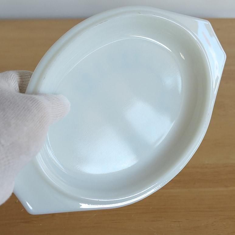 ☆4】オールドパイレックス スノーフレーク オーバルキャセロール 1-1