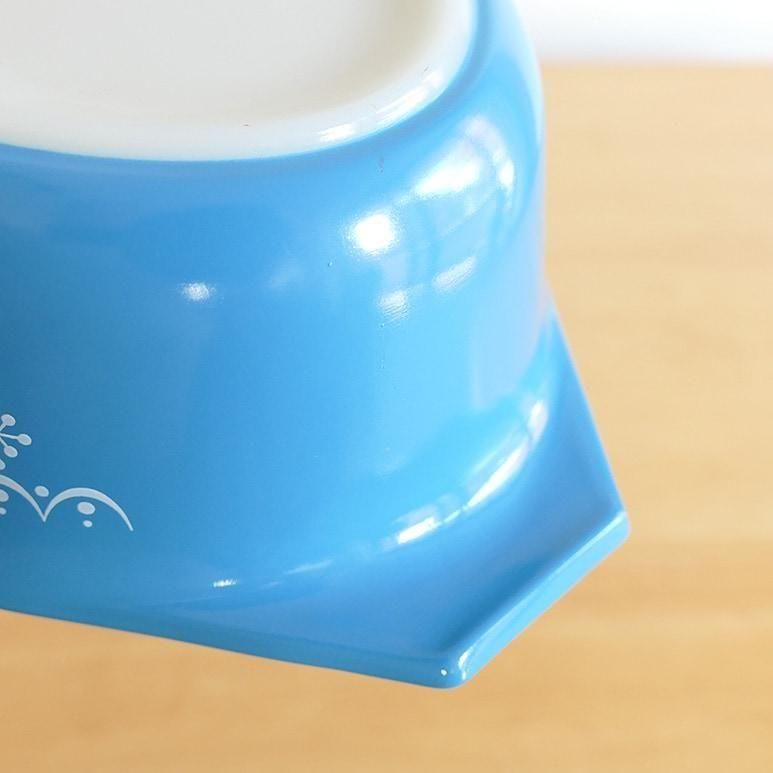 ☆4】オールドパイレックス スノーフレーク オーバルキャセロール 1-1