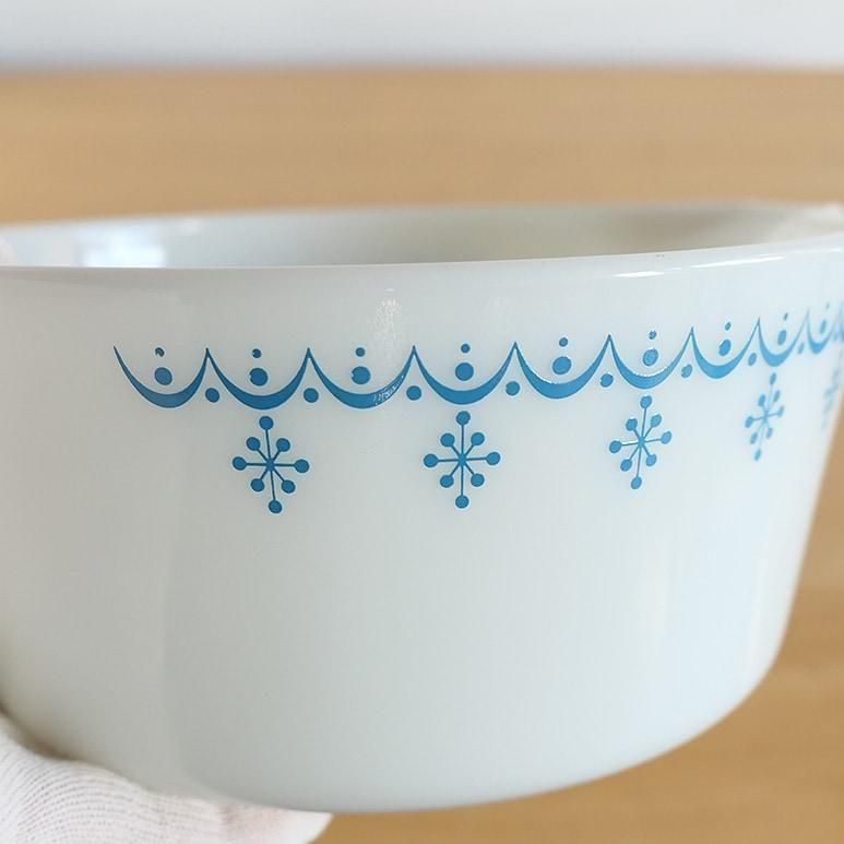 ☆4】オールドパイレックス キャセロール スノーフレーク 1-1/2