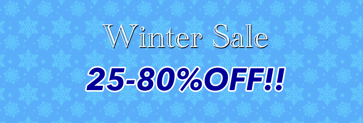 25〜80%OFF!ウインターセール開催