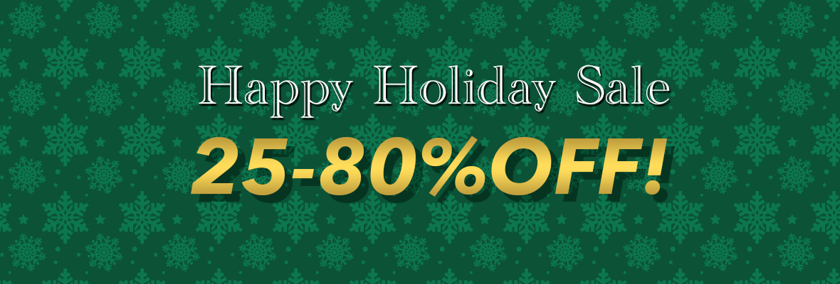 25〜80%OFF!ハッピーホリデーセール開催