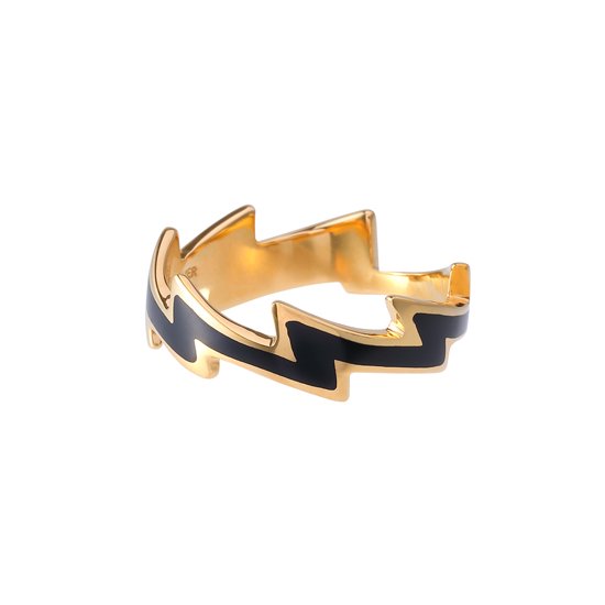 chigo online shop｜love｜Ring｜Lightning Black Ring