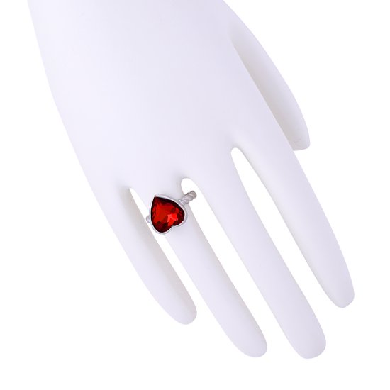 Heart Glass Stone Ring | chigo (チーゴ)