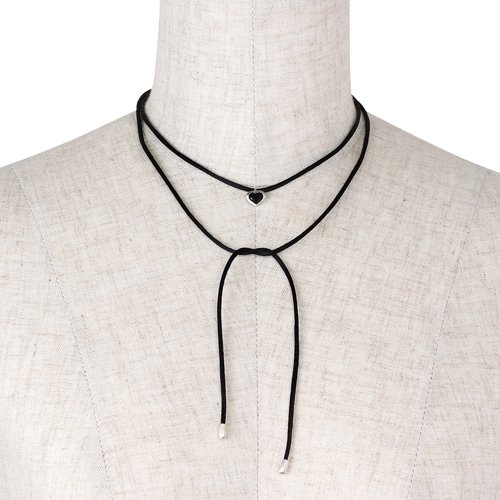 chigo × miyakotakayama Onyx Heart Cord Necklace | LIMITED | chigo online  shop